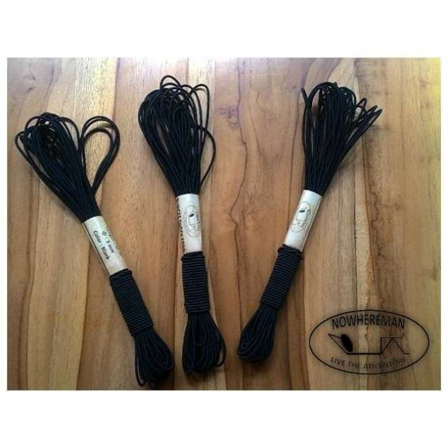 Tali karet. Bungee cord. Elastic cord. Tali tenda