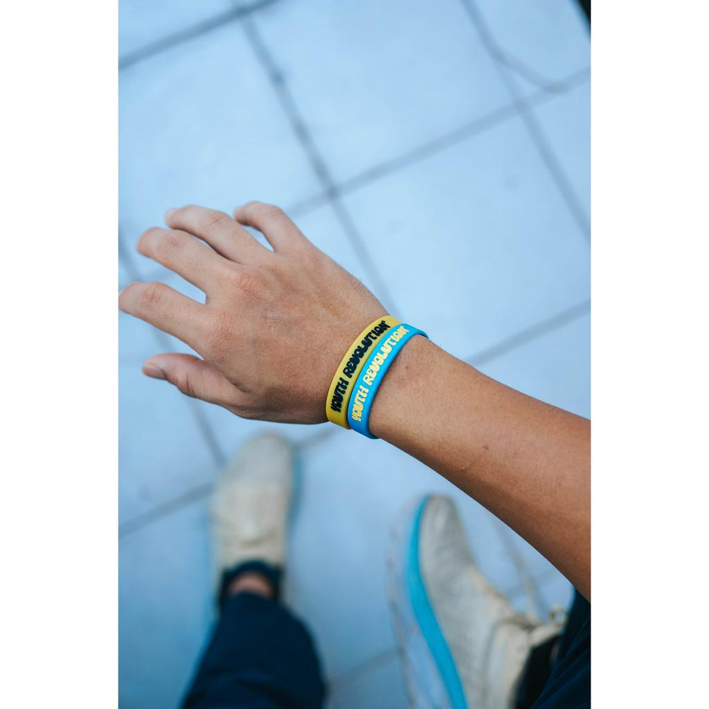 Embracelet Youth Revolution | Blue | Gelang Karet Wristband Silicone