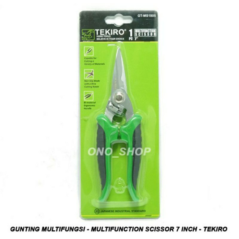 

Gunting Multifungsi - Multifunction Scissor 7 Inch - Tekiro