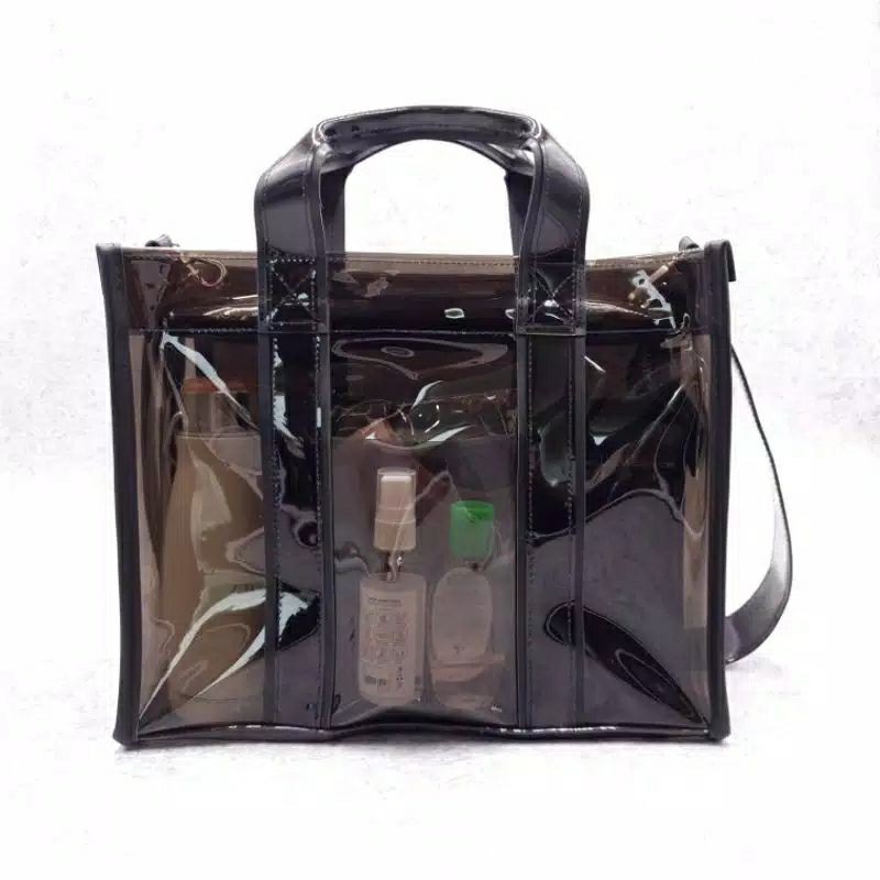 

Tas Transparan pvc 0.6 mm hitam