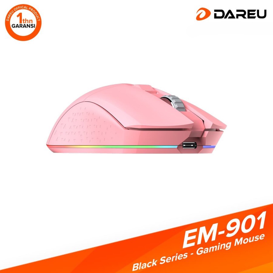 Mouse Gaming DAREU EM-901 Pro dual mode pink edition EM901