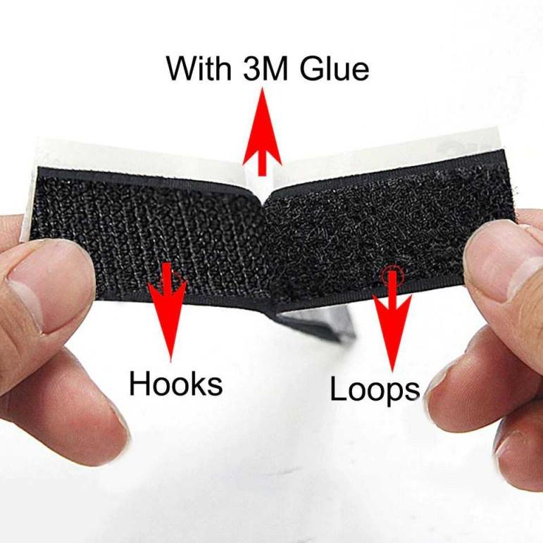 

ㅱW Lakban Perekat Double Tape Velcro Hook and Loop Magic Nylon Sticker STOK BANYAK 3998 ✯