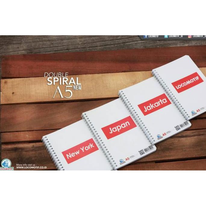 

BARU CITY Double Spiral A5 80 lbr sheets - Buku Tulis Memo Garis Jakarta