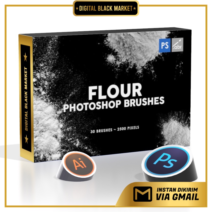 30 Flour - Photoshop Stamp Brushes