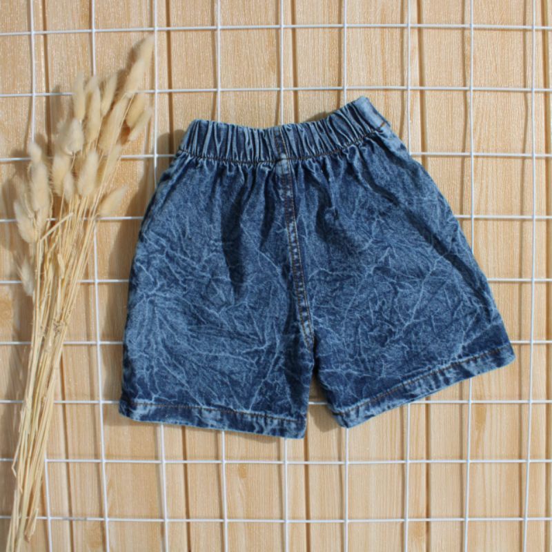 Celana jeans pendek anak perempuan , Hotpants pita anak cewek