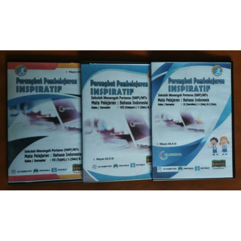cd rpp K13 INSFIRATIF Versi 1 Lembar Mapel BAHASA INDONESIA VII VIII IX 7 8 9 SMP MTS SMPN Terbaru