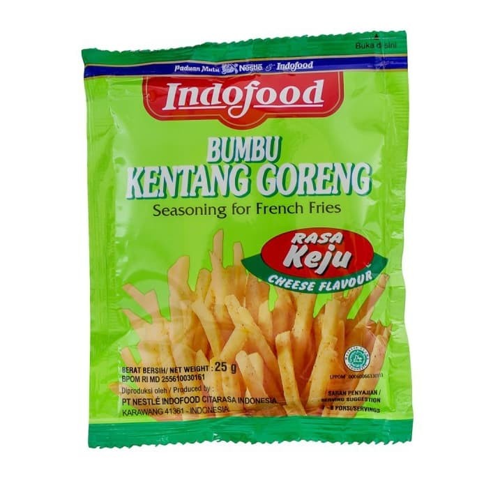

indofood bumbu kentang goreng rasa keju 25 gr | penyedap | bumbu