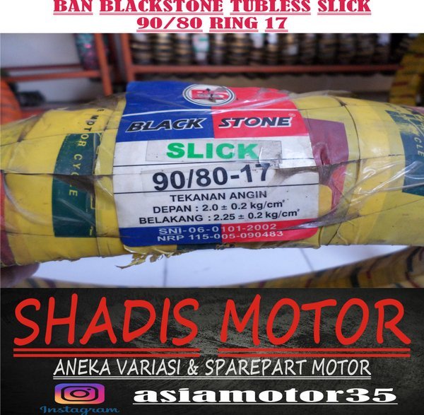 Ban Blackstone Tubless 17 Slick 90/80 Ring 17