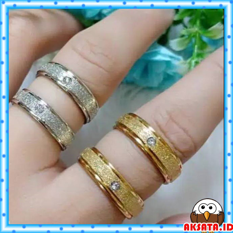 CINCIN TITANIUM / CINCIN COUPLE TITANIUM / CINCIN TITANIUM PASIR / CINCIN TITANIUM MATA SATU