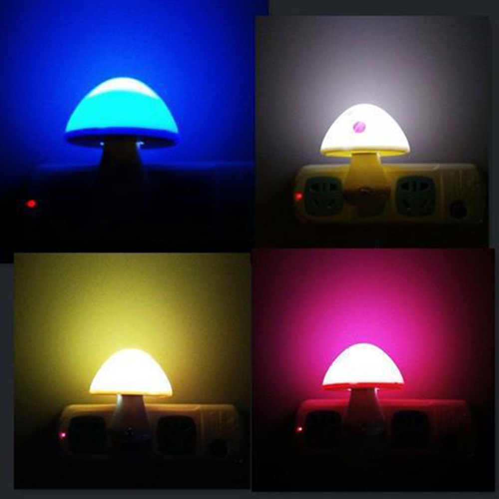 Lampu Tidur Led Bentuk Jamur Kartun Untuk Kamar Anak