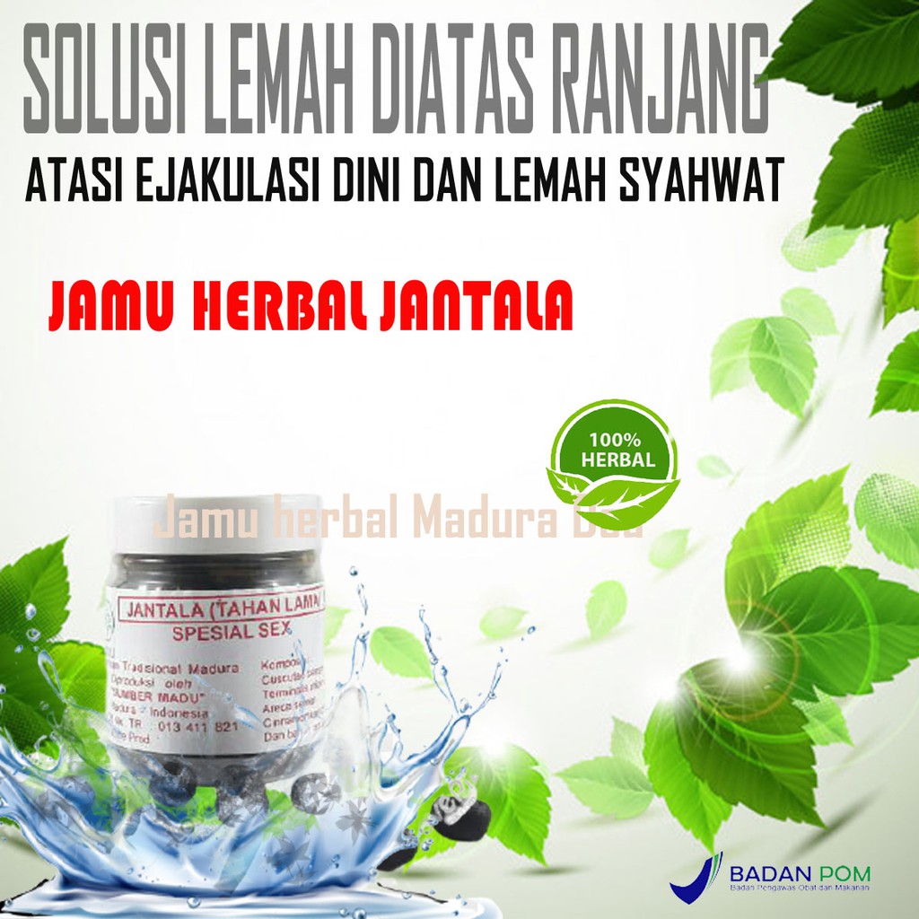OBAT KUAT JAMU TAHAN LAMA LELAKI PRIA DEWASA EJAKULASI DINI PERMANEN JANTALA BPOM ORIGINAL TERBUKTI