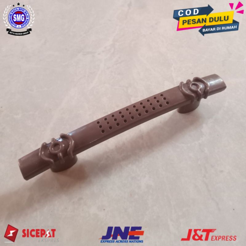 Gagang Pintu Tarikan Lemari Model Cincin Warna Coklat Handle Laci Ukuran P14cm /96mm