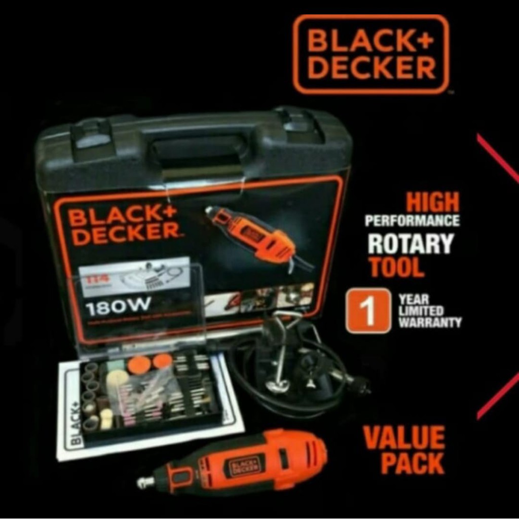 Mini Die Grinder Gerinda Tuner Black Decker RT18KA