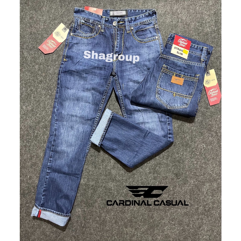 Celana jeans pria cardinal - celana cardinal original - cardinal original - celana jeans panjang pri