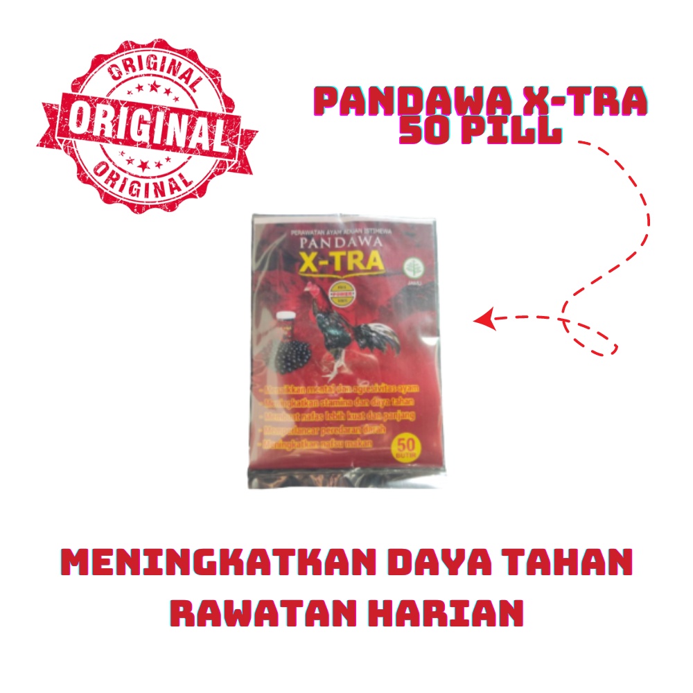 PANDAWA X TRA 50 Pill jamu ayam - untuk rawatan harian