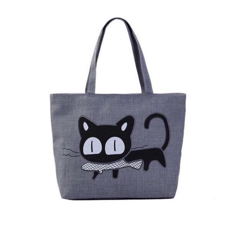 Totebag Motif Kucing Tas Tote Murah Tas Samping Wanita Totebag keren