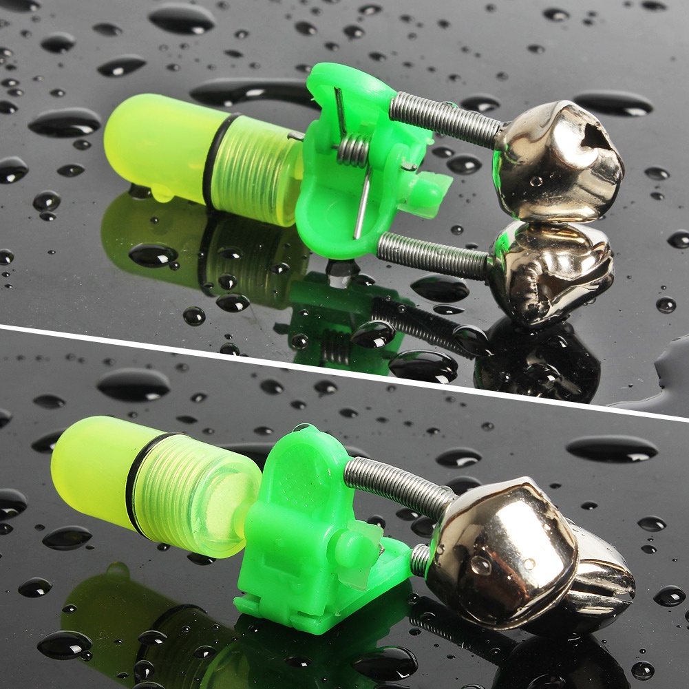 Sougayilang 2 pcs Joran LONCENG BELL DI JEPIT UJUNG MENDETEKSI IKAN Alat Pancing Mancing Terbaru Murah Premium Fishing
