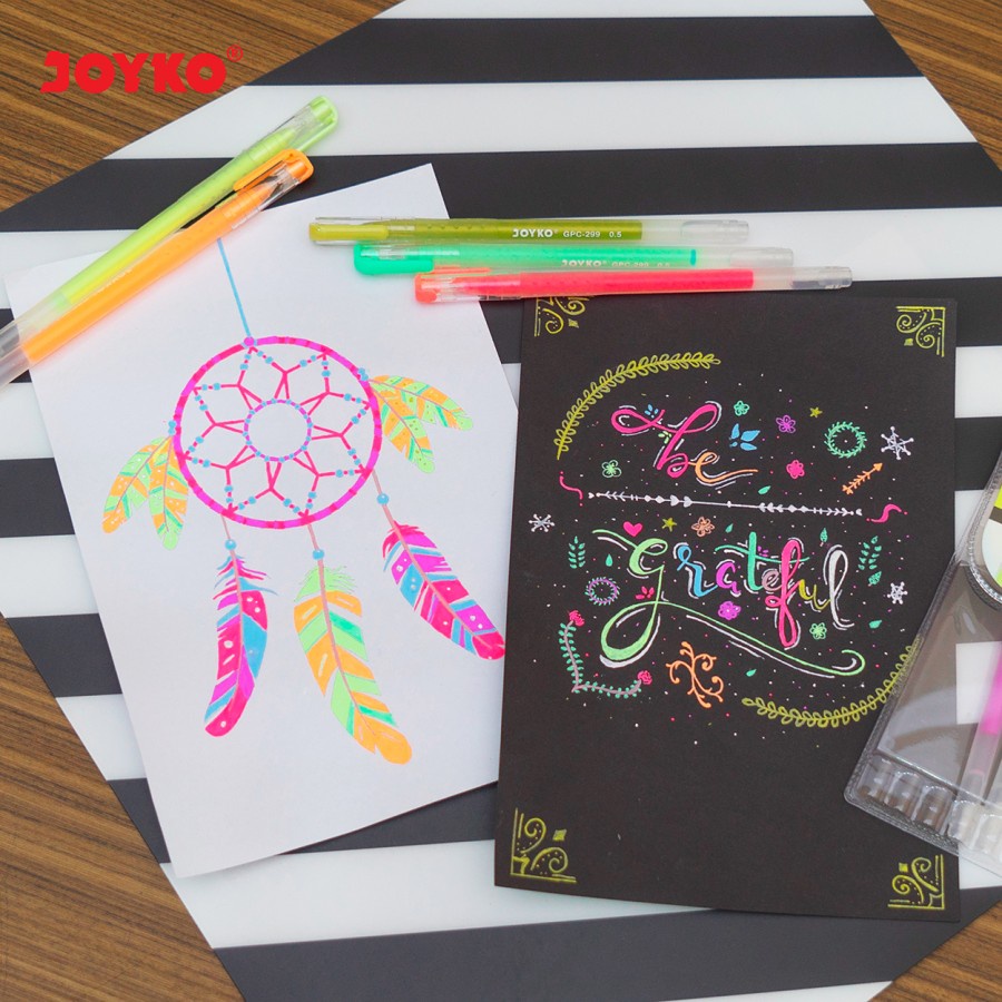 

H7Y Gel Pen / Pulpen Gel 10 Warna JOYKO GPC-299