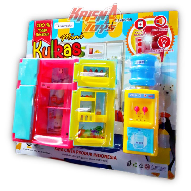 MAINAN ANAK MINI KULKAS DAN DISPENSER/KITCHEN SET/DAPUR SET