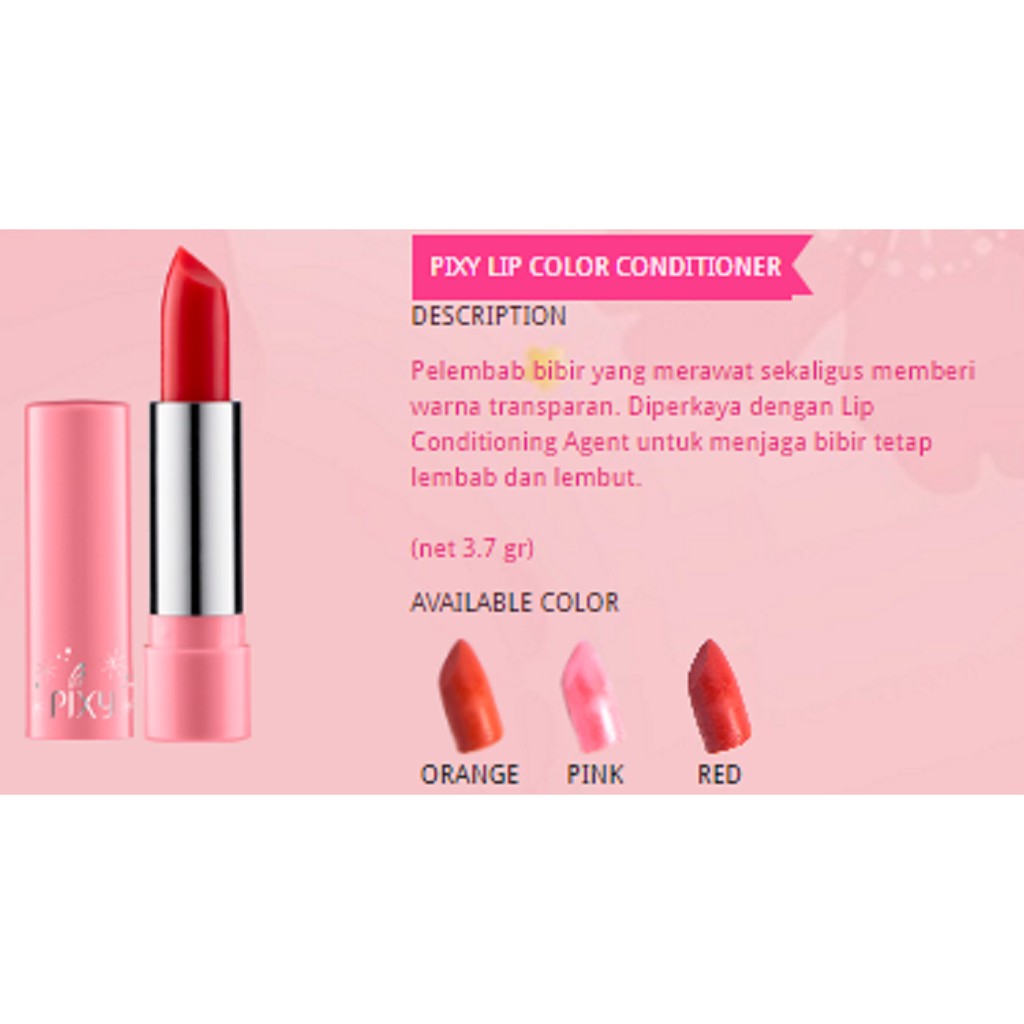 pixy lip conditioner color