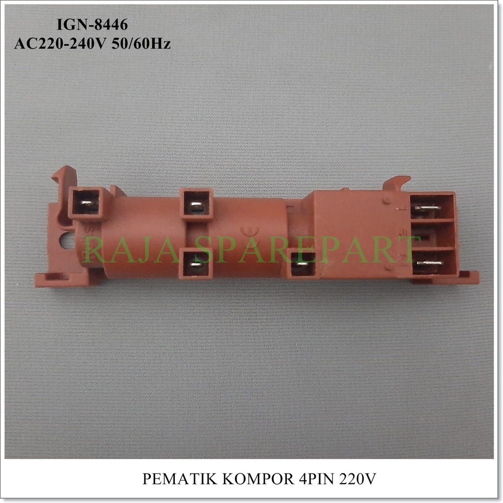 Pemantik Gas Elektrik Listrik Kompor 220V AC 4 Output / Pematik Kompor 4 Pin 220V