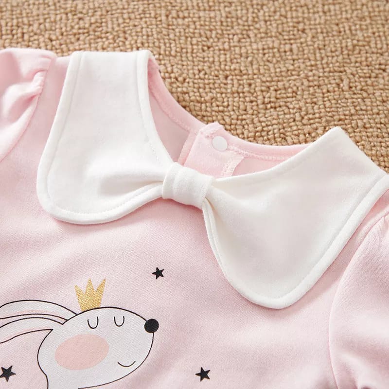 ANANAKSTORE - Baju jumper lengan panjang anak perempuan motif MY LITTLE PRINCESS 347 / Jumpsuit bayi IMPOR