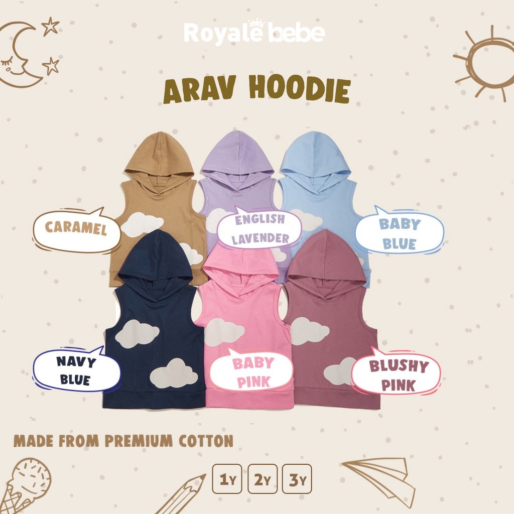 Jaket anak Royale Bebe Arav Hoodie / Cardigan Anak