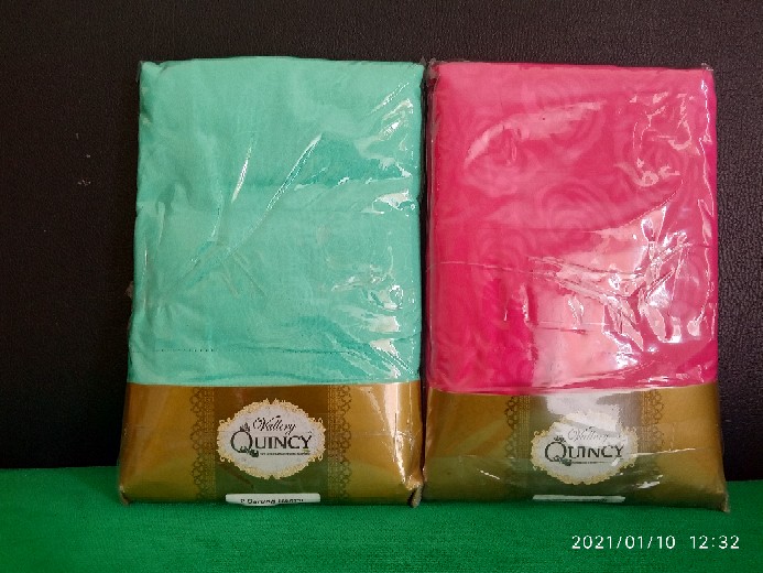 Sarung Bantal Tidur Polos Emboss Vallery Quincy Jumbo Murah Bahan Katun - Ijn