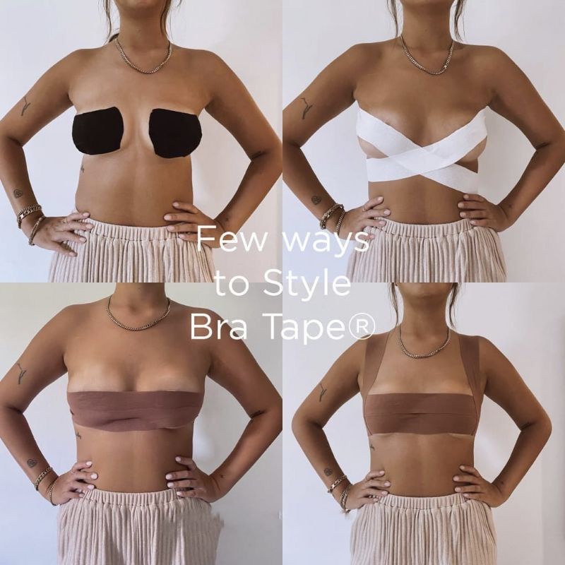 TAPE BRA SEAMLESS TALLY BOOB TAPE - BRA TAPE TALLY - Invisible boob tape / Seamless bra tape merk Tally- TALLY BODY TAPE SOLATIP BH BOOB TAPE BREAST TAPPING BRA TAPE PENUTUP  PAYUDARA NIPPLE COVER - YT COLLECTION