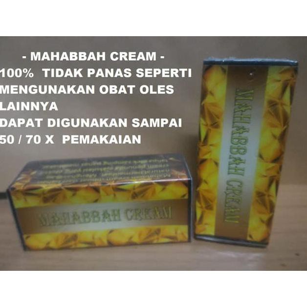 Bisa Cod Mahabbah Cream Obat Herbal Kuat Pria/Oles/Alami/ Foredi/Tahan Lama Best Produk
