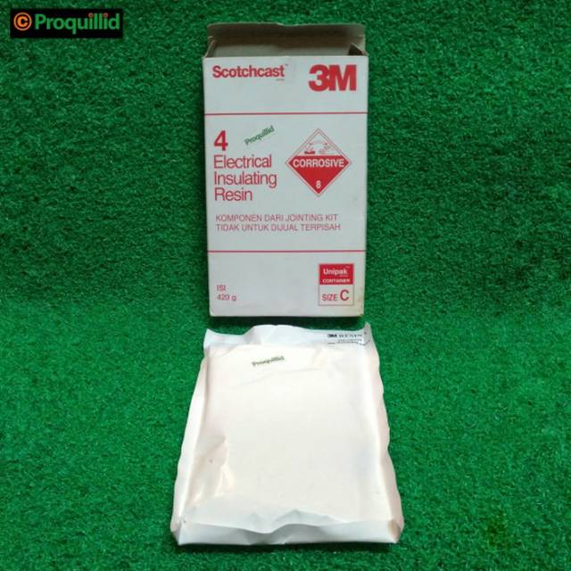 SEALER ISOLATOR KABEL ELEKTRIKAL LISTRIK 3M SCOTCHCAST 4C ELECTRICAL INSULATING RESIN 4 C UNIPAK 420