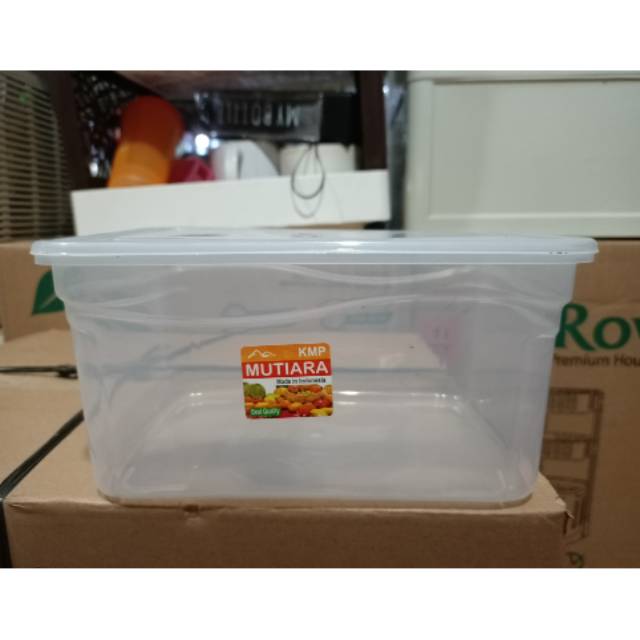 Termurah kotak makan plastik bening box /toples sealware Toples segi KMP 2500 ml