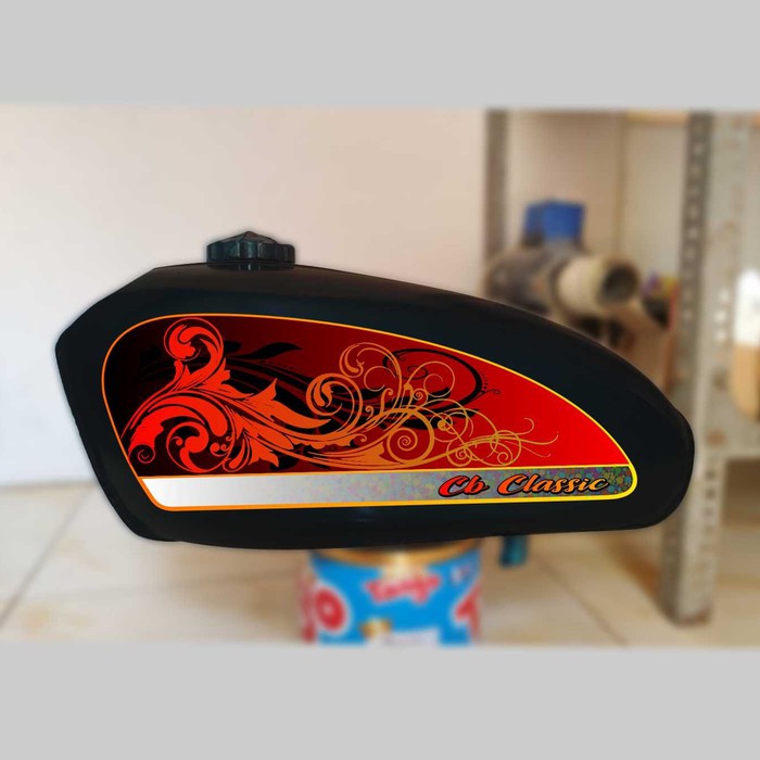 waterslide paper / kertas decal tangki CB motif floral