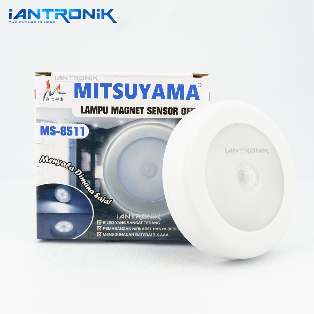 Lampu Tempel COB LED Sensor Gerak / Dinding Magnet Motion Otomatis MS-8511