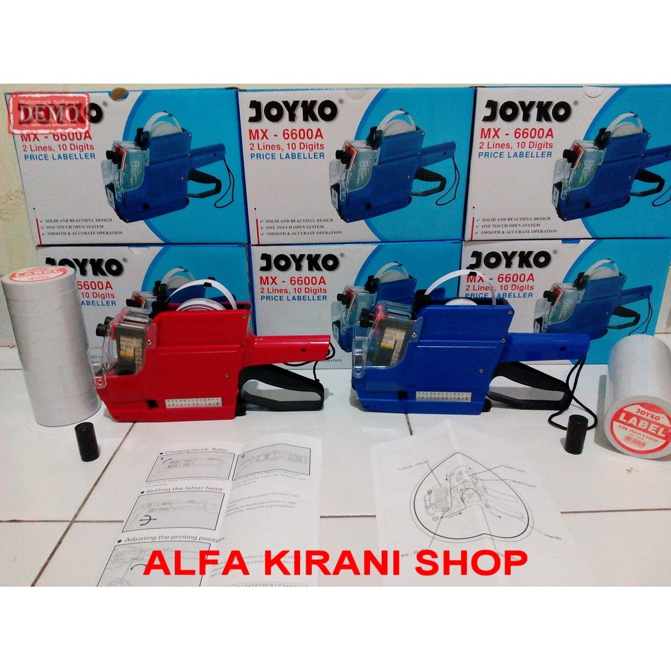 

PAKET lengkap Alat Label Harga 2 baris huruf & angka (Price Labeller two row)