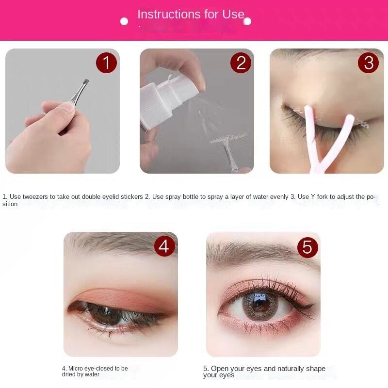 INVISIBLE EYELID VEIL 1 lembar isi 6-24pasang - AQUA SCOTT Lace Eyelid Sticker - Eyelid Veil