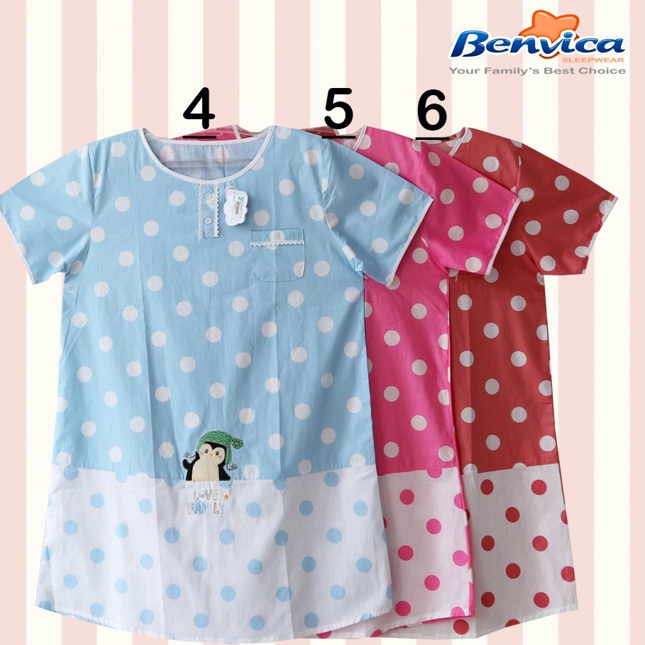 BAJU TIDUR DASTER KATUN PREMIUM YUMICO - B