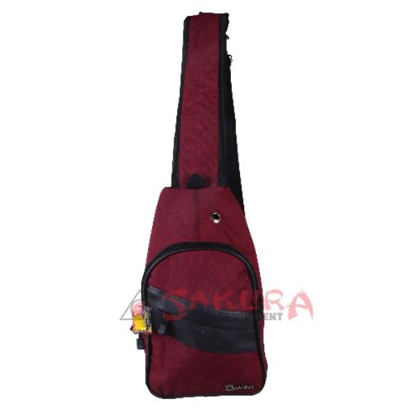 Tas Slingbag slempang quicker pria warna Merah Maroon