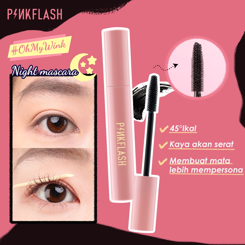 [BPOM] PINKFLASH E08 OILPROOF CURL MASCARA #OhMyWink