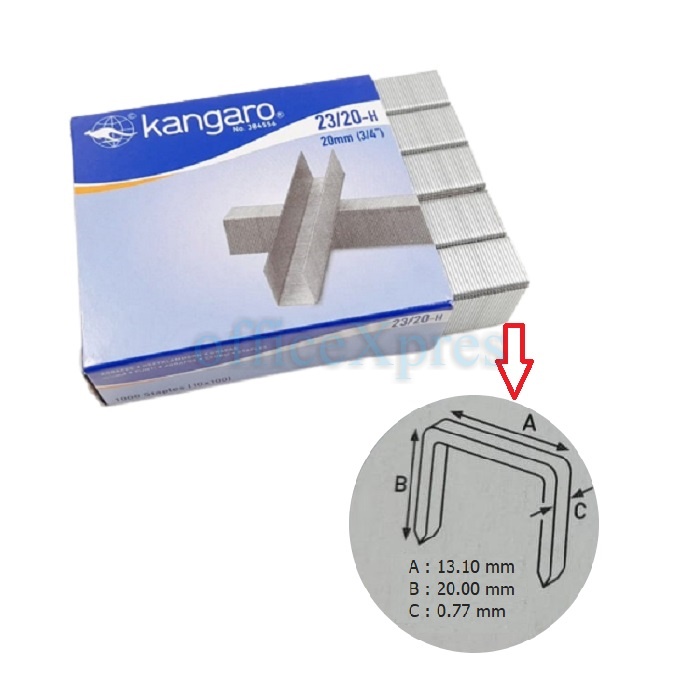 

Isi Stapler / Staples Heavy Duty Stapler 2320/1220 Kangaro / Refill Heavy Duty Stapler