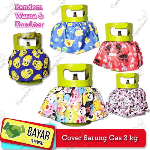 Cover Tabung Gas-Sarung Gas LPJ 3 KILO Cover SARUNG GAS MELON 3 Kg Karakter kartun Lucu  -Vegasus Store(COD)