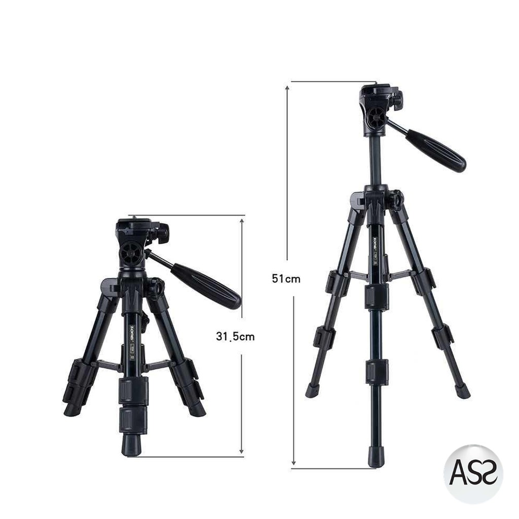 ASS Shop - Zomei Professional DSLR Tripod &amp; Ball Head - Q100