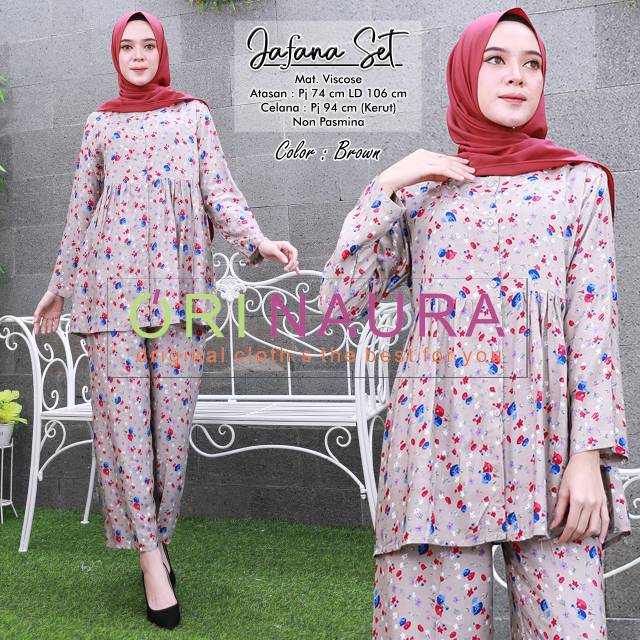 JAFANA SET SETELAN PANT DAN TUNIK BY ORI NAURA