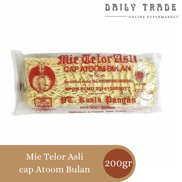 

Mie Telor Asli cap Atoom Bulan 200gr