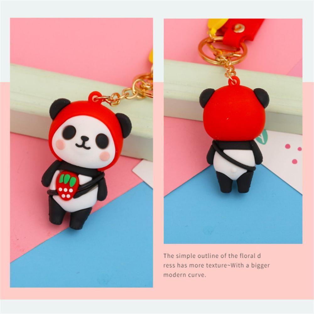 Solighter Panda Gantungan Kunci Hadiah Liontin Kartun Key buckle