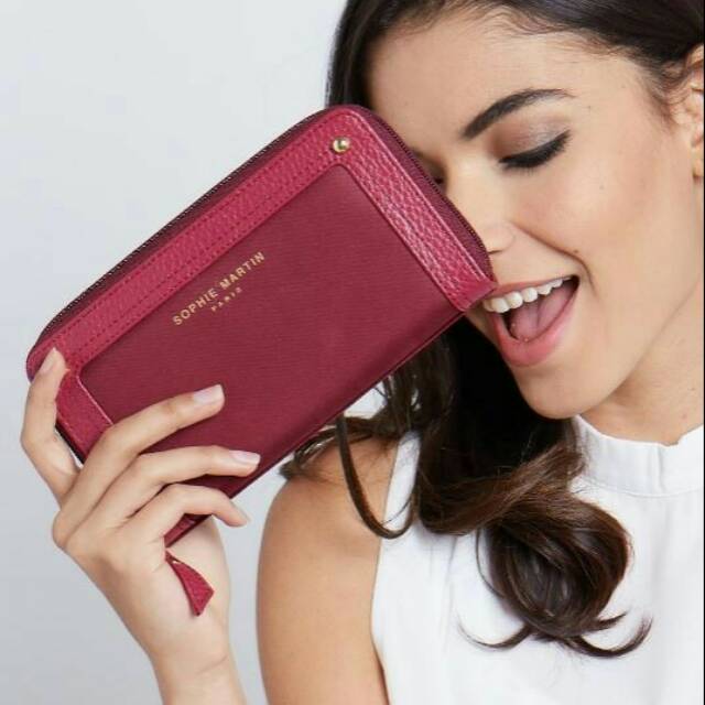 Dompet panjang wanita Sophie Martin Paris Diora murah kulit clutch wanita