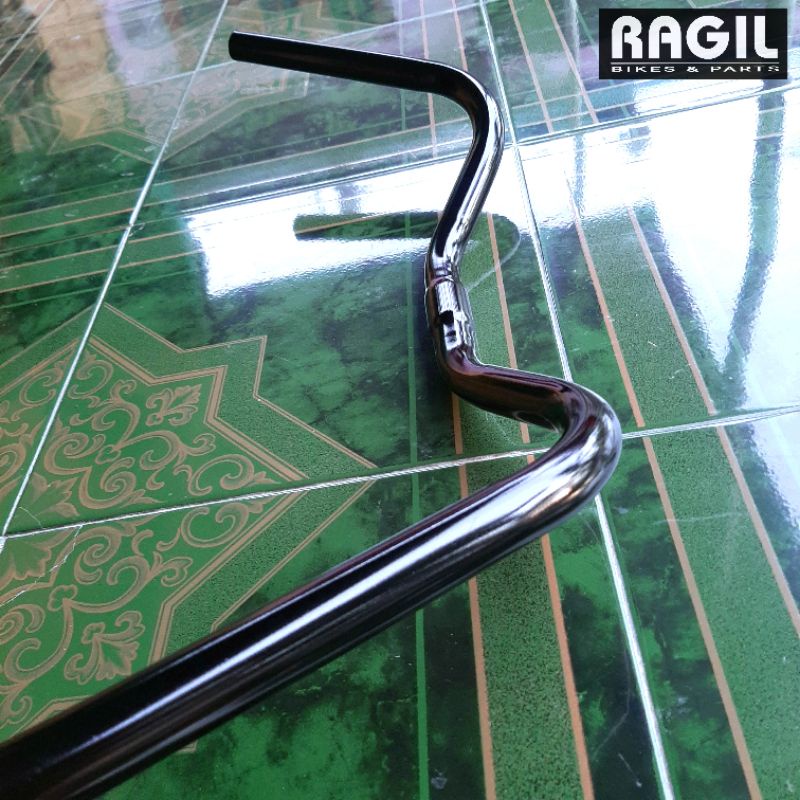 STANG SEPEDA JENGKI KUMIS MINITREX MINION HITAM M HANDLE BAR MINI TREX