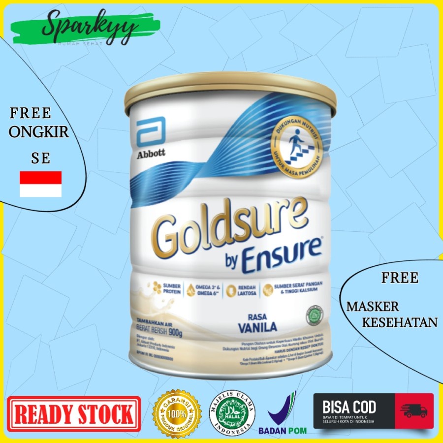 

Goldsure by Ensure Vanila 900g (Susu Nutrisi Dewasa)