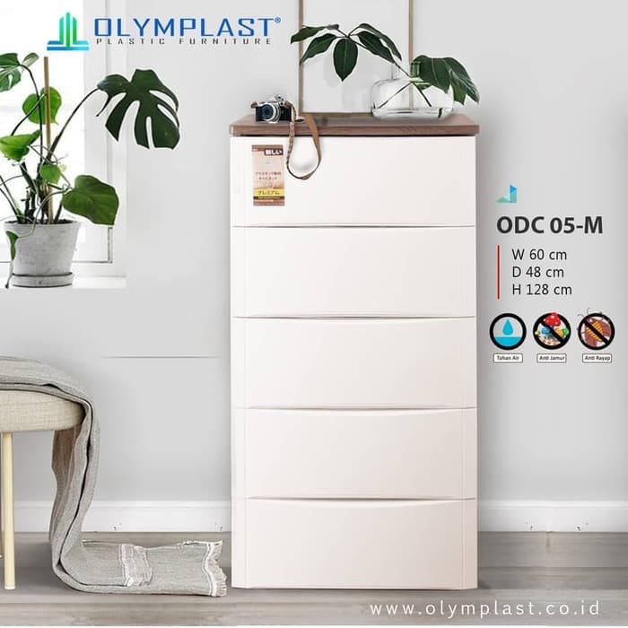 Lemari Plastik Laci / drawer 5 susun Olymplast ODC