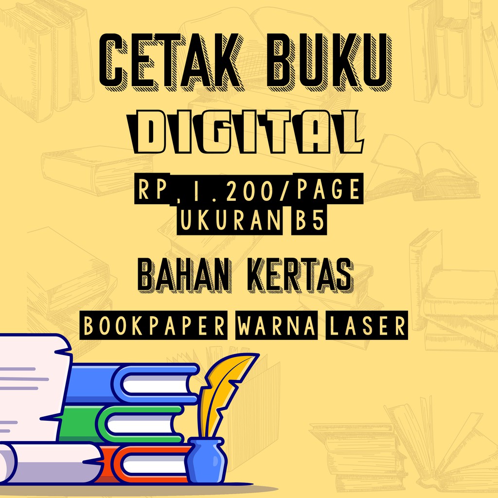 

(B5 Bookpaper Warna) Print/Cetak Buku, Modul, Tugas Termurah